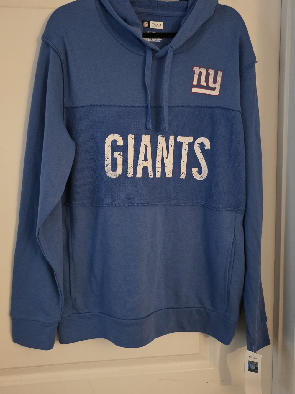 NFL Blue 'Giants' Crewneck Hoodie Pullover